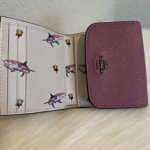 Coach Handbags - Coach Small Wallet in Shark and Rose Print